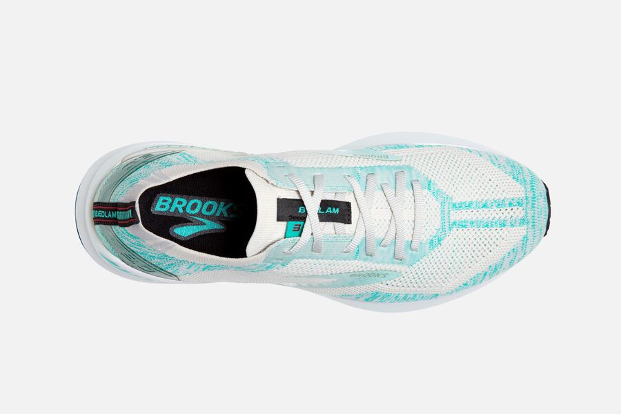 Brooks Bedlam 3 Road Loopschoenen Dames - Wit/Turquoise - 381495MLT